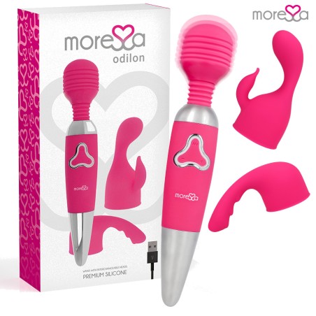 masseur wand rechargeable avec deux têtes odilon-20600