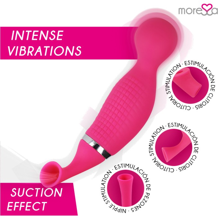 MORESSA Rechargeable clitoral suction stimulator and