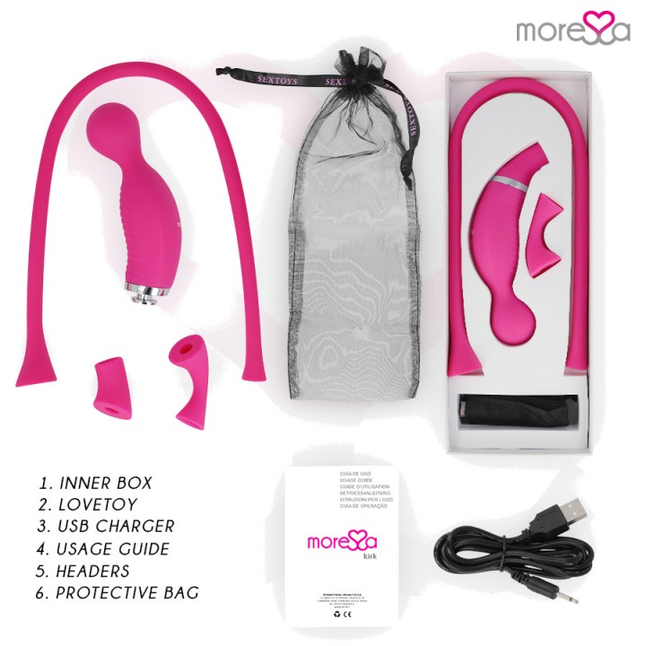 MORESSA Rechargeable clitoral suction stimulator and