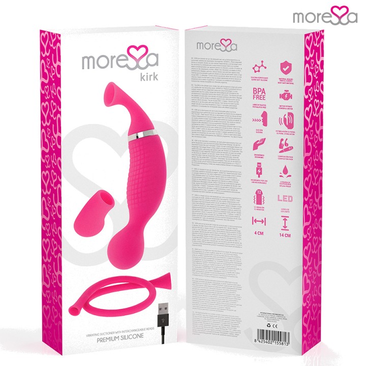 MORESSA Rechargeable clitoral suction stimulator and