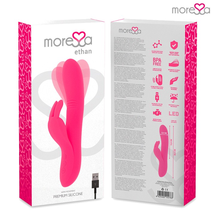 MORESSA Vibromasseur rechargeable à effet ondulant ETHAN