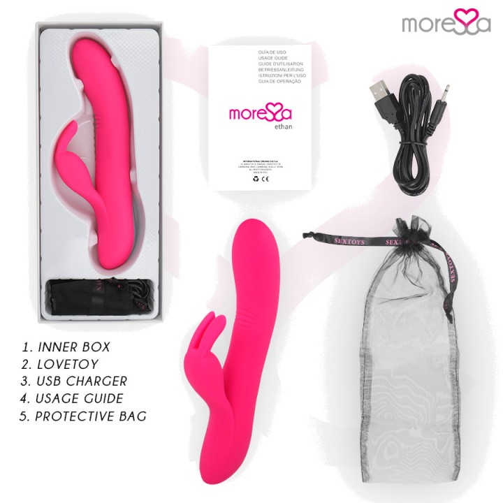 MORESSA Rechargeable vibrator with undulating effect ETHAN