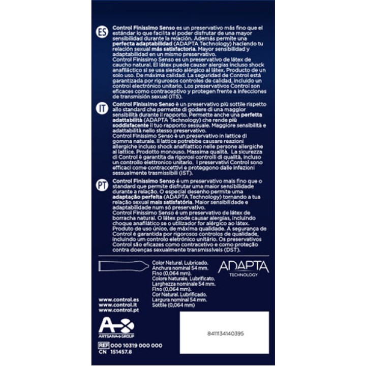 CONTROL Thin sensitive condoms ADAPTA-SENSO 24 UDS D-194278