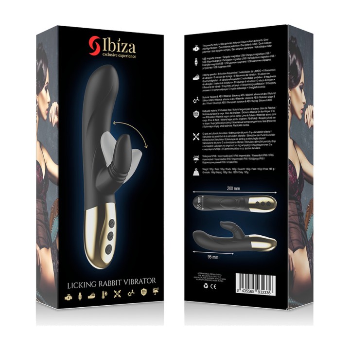 IBIZA TECHNOLOGY Vibrador rabbit con efecto lamida
