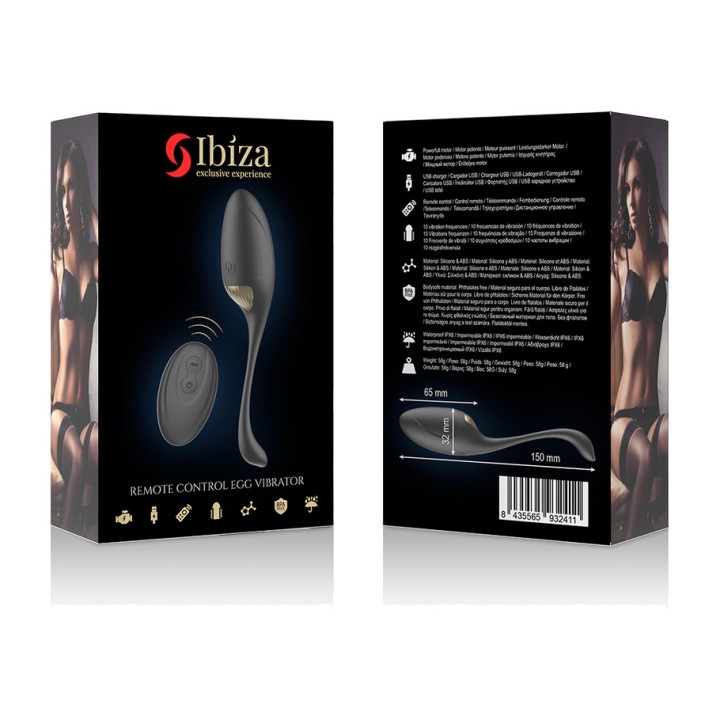 IBIZA TECHNOLOGY Powerful remote-controlled vibrating egg
