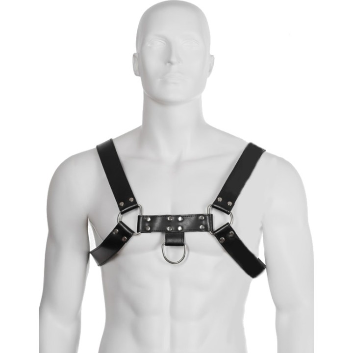 LEATHER BODY Men's Harness with Chains CHAIN-III
