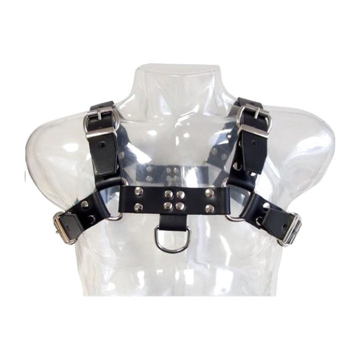 LEATHER BODY Men's Harness with Chains CHAIN-III