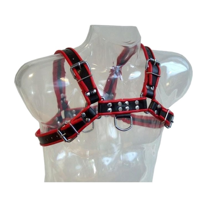 LEATHER BODY Men's Harness with Chains CHAIN-III