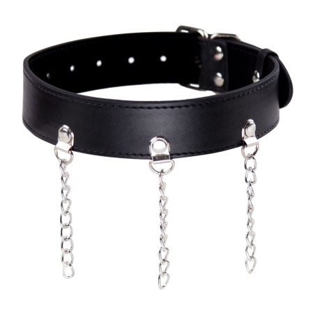collare bdsm con anelli fetish