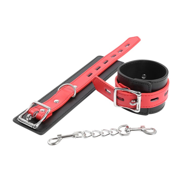 OHMAMA Esposas de muñeca con hebilla bloqueo FETISH D-230102