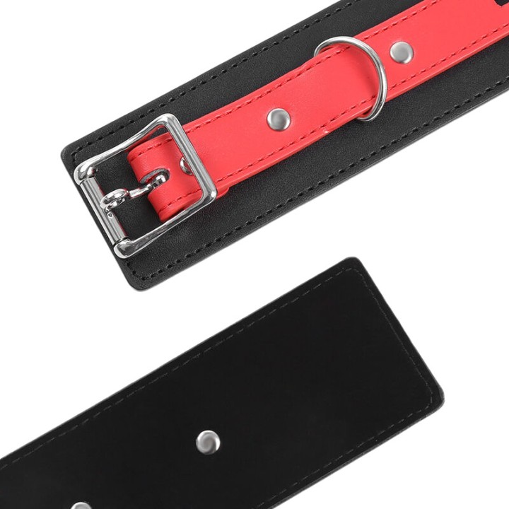 OHMAMA Esposas de muñeca con hebilla bloqueo FETISH D-230102