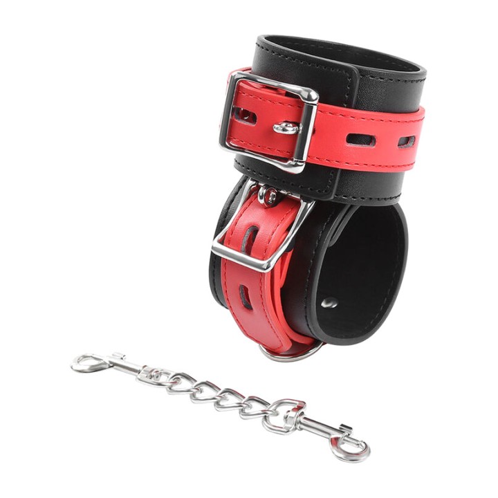 OHMAMA Esposas de muñeca con hebilla bloqueo FETISH D-230102