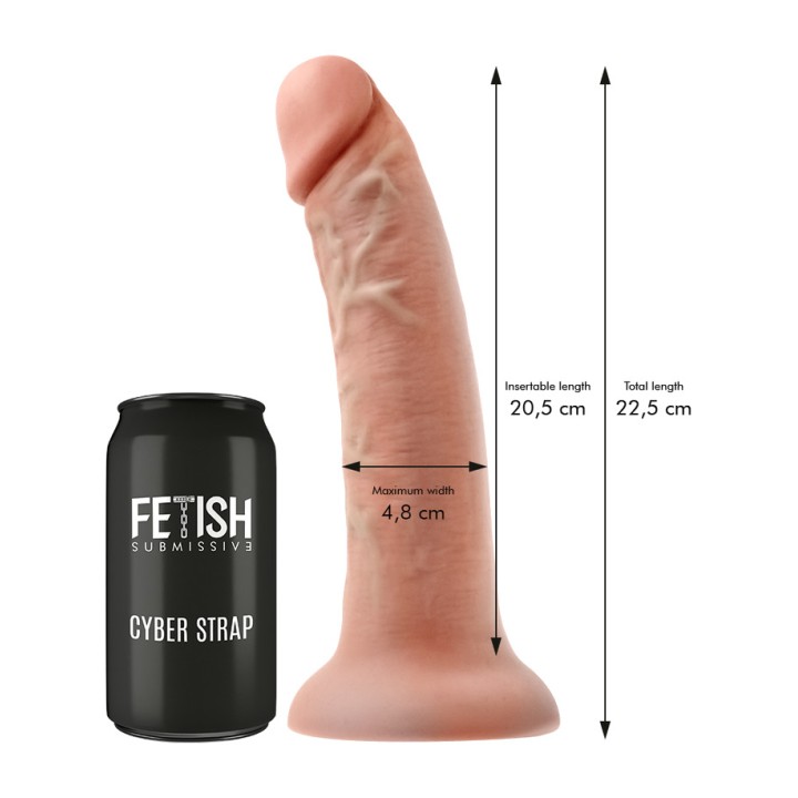 FETISH SUBMISSIVE Harness with remote-controlled vibrating