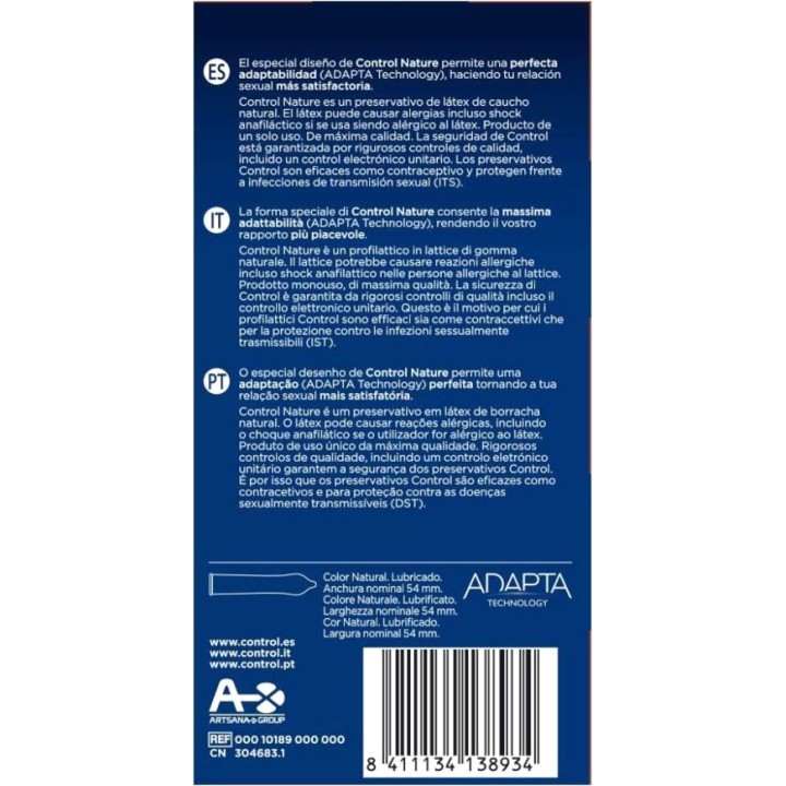 CONTROL Latexkondome ADAPTA-NATURE 24 UDS D-194272