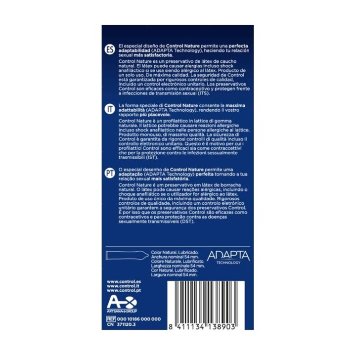 CONTROL Latex condoms NATURE 12 UDS D-194269