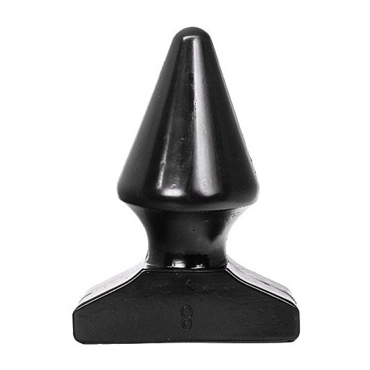 ALL BLACK Plug anal cónico 17 CM D-221859