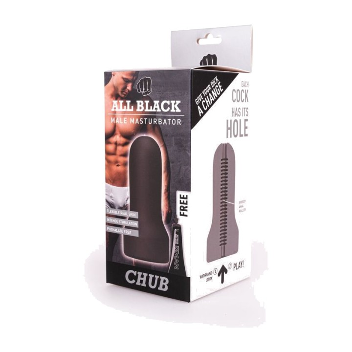 ALL BLACK Masturbatore maschile modello 2 LOOP D-229329