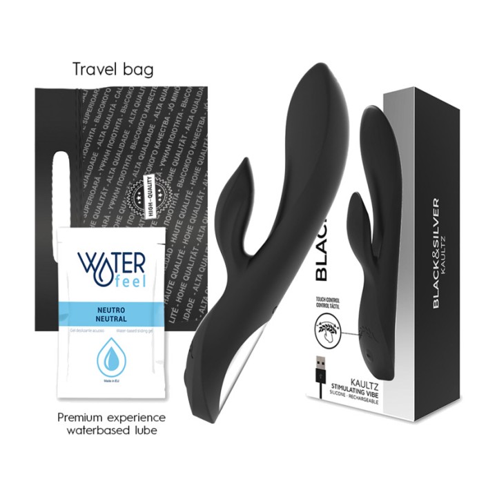 BLACKSILVER Vibrador rabbit con control táctil KAULTZ-27855