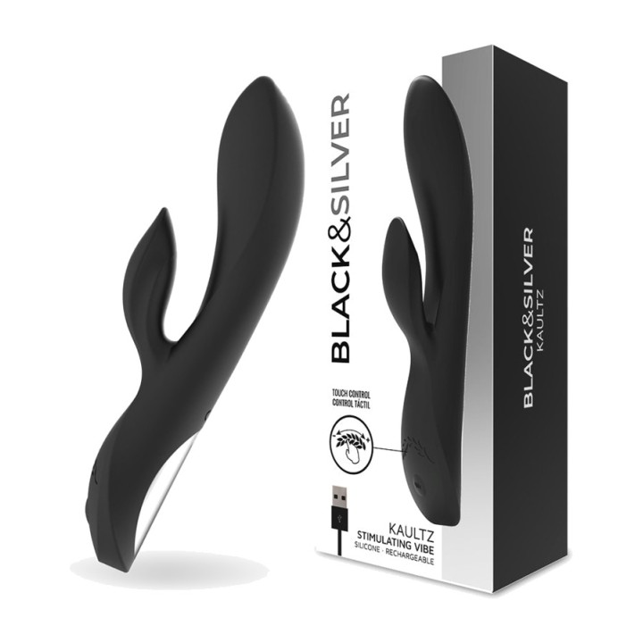 BLACKSILVER Rabbit vibrator with touch control KAULTZ-27855