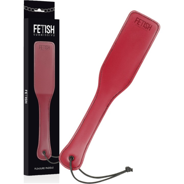FETISH SUBMISSIVE Vegan leather paddle flogger with