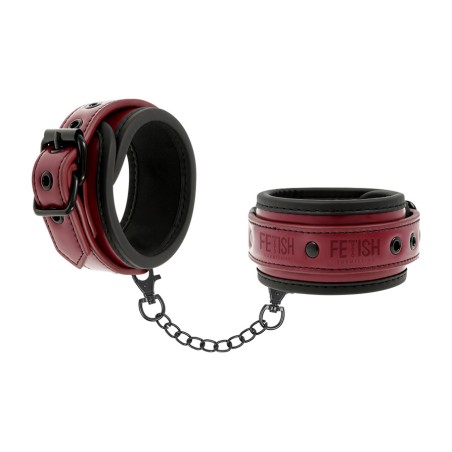 vegan leather cuffs with neoprene lining dark room