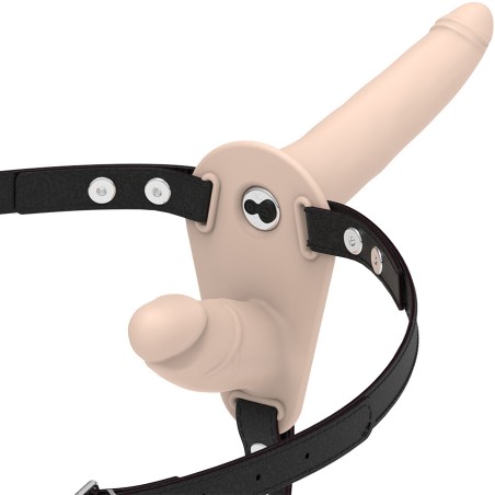 double-penetration harness with vibrator harness-27827