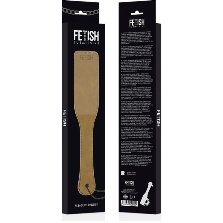 FETISH SUBMISSIVE Paletta-frustino in pelle vegana