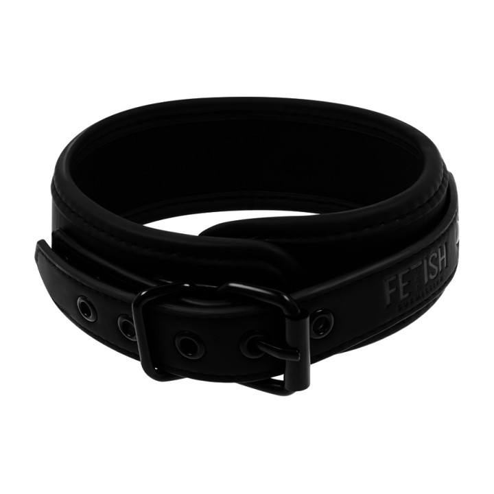 FETISH SUBMISSIVE Necklace with chain and neoprene lining