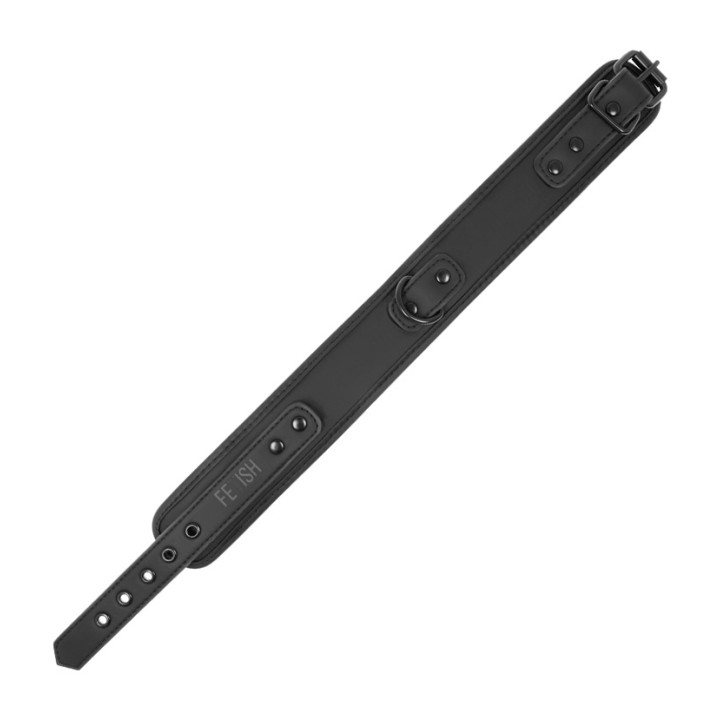 FETISH SUBMISSIVE Colar com corrente e forro de neoprene