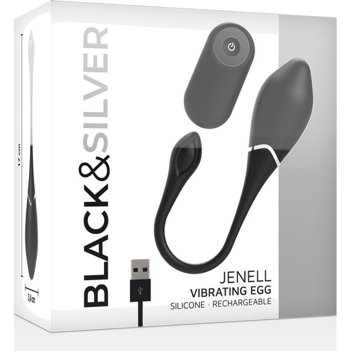 BLACKSILVER Rechargeable vibrating egg with remote control