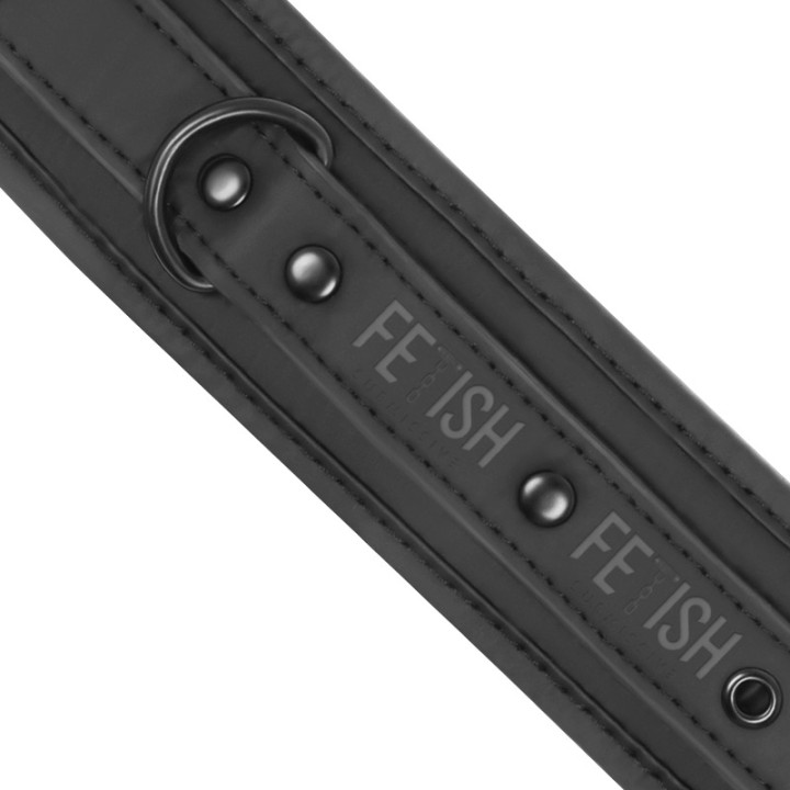 FETISH SUBMISSIVE Vegan leather cuffs with neoprene lining