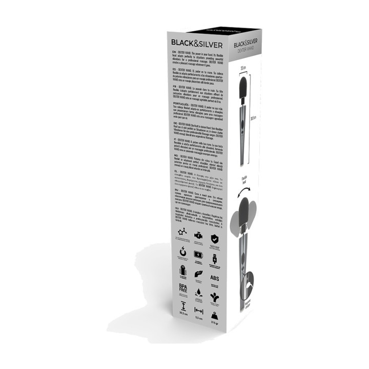 BLACKSILVER Massaggiatore wand DEXTER-24660 D-218546