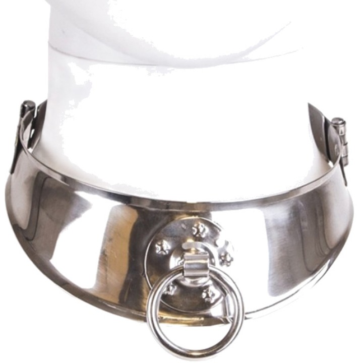 METAL HARD Fesselhalsband mit Ring 24635 D-218521