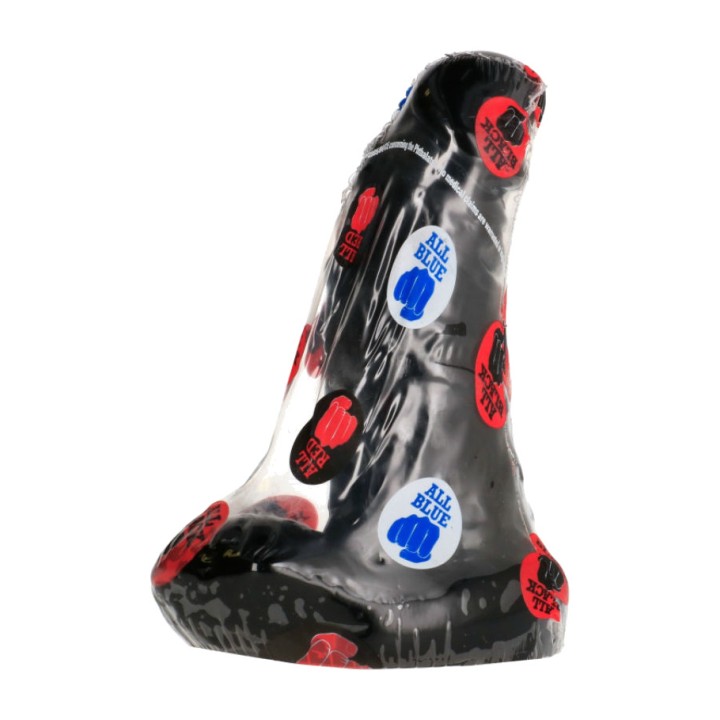 ALL BLACK Strukturierter Dildo mit Hoden 13 CM D-216242