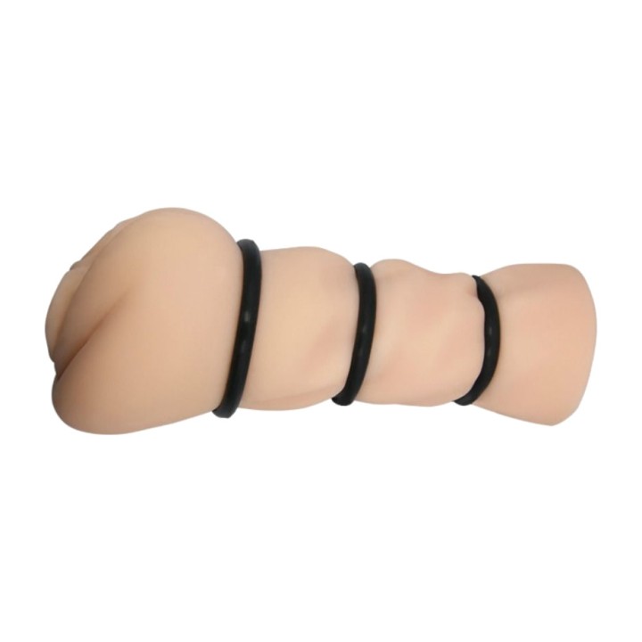 CRAZY BULL Vaginalmasturbator mit Ringen D-214867