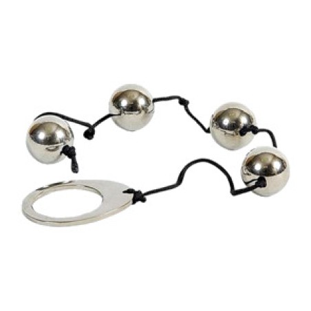 metal chain with 4 anal balls ø 20 mm