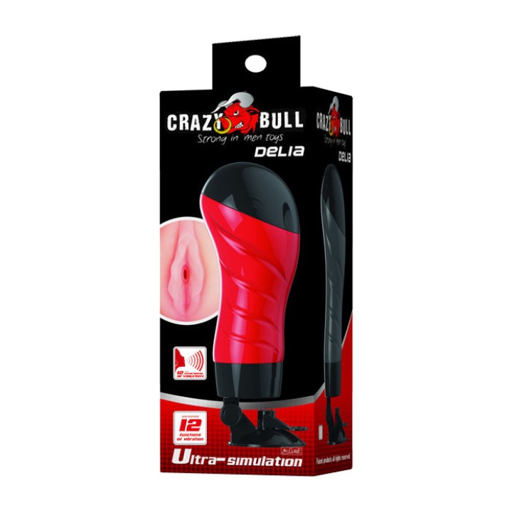 CRAZY BULL Masturbatore vaginale con base e voce D-205210