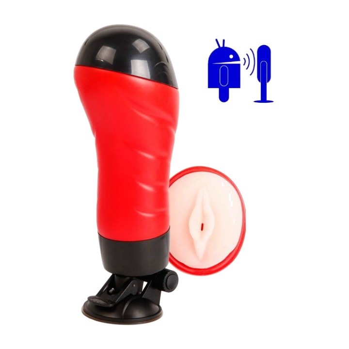 CRAZY BULL Masturbador de vagina con base y voz