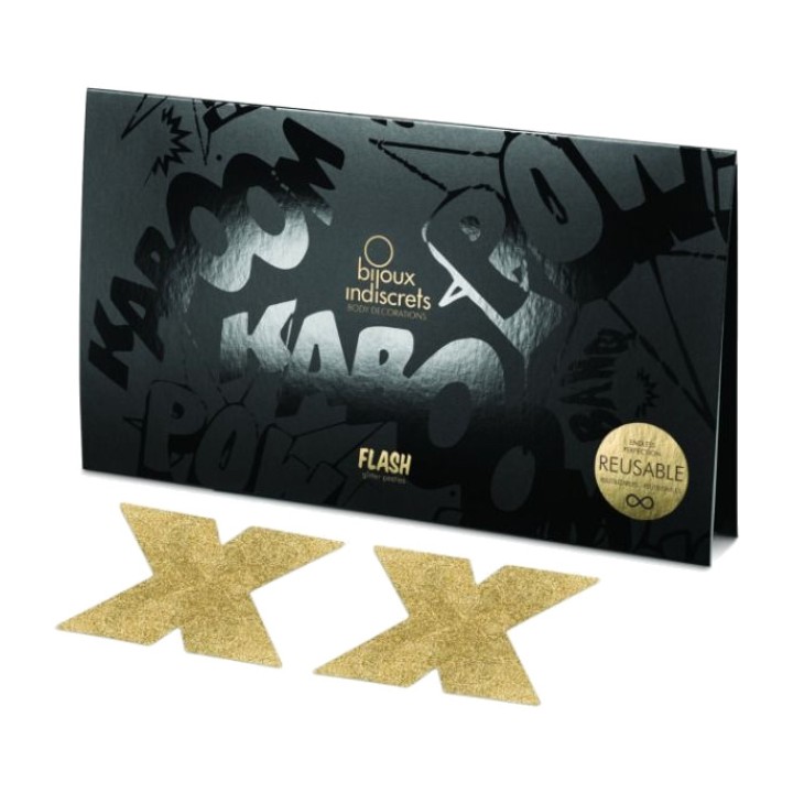 BIJOUX INDISCRETS Copricapezzoli a forma di croce FLASH-7839