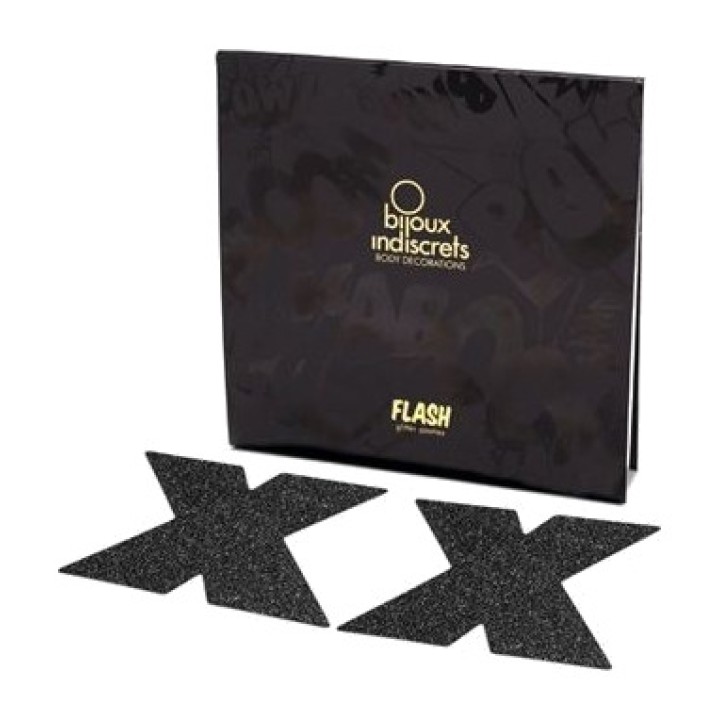 BIJOUX INDISCRETS Cross-shaped nipple covers FLASH-7839