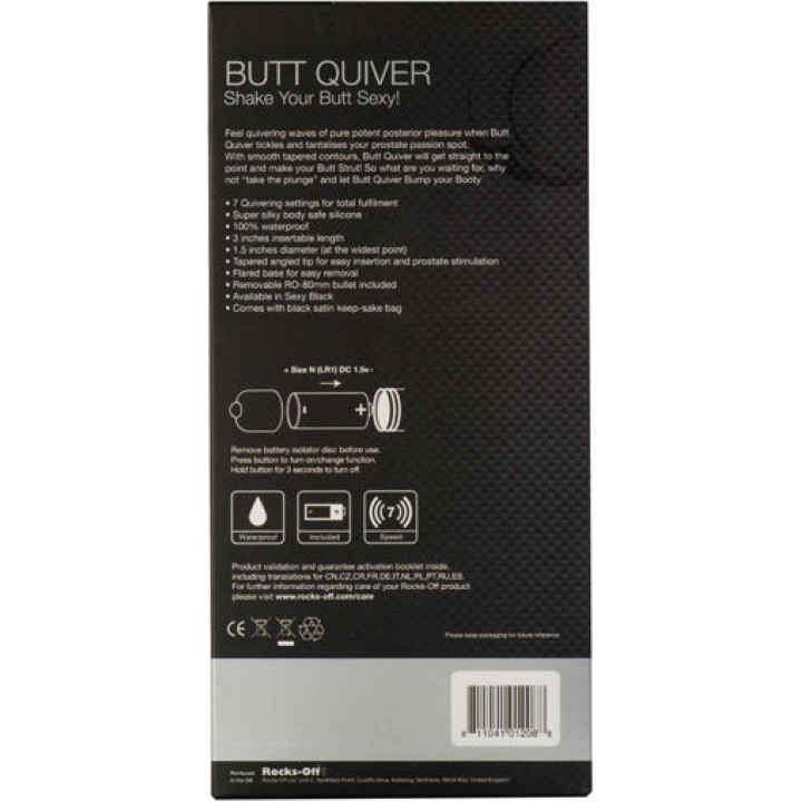 ROCKS-OFF 7-stufiger P-Punkt-Stimulator BUTT QUIVER D-196600