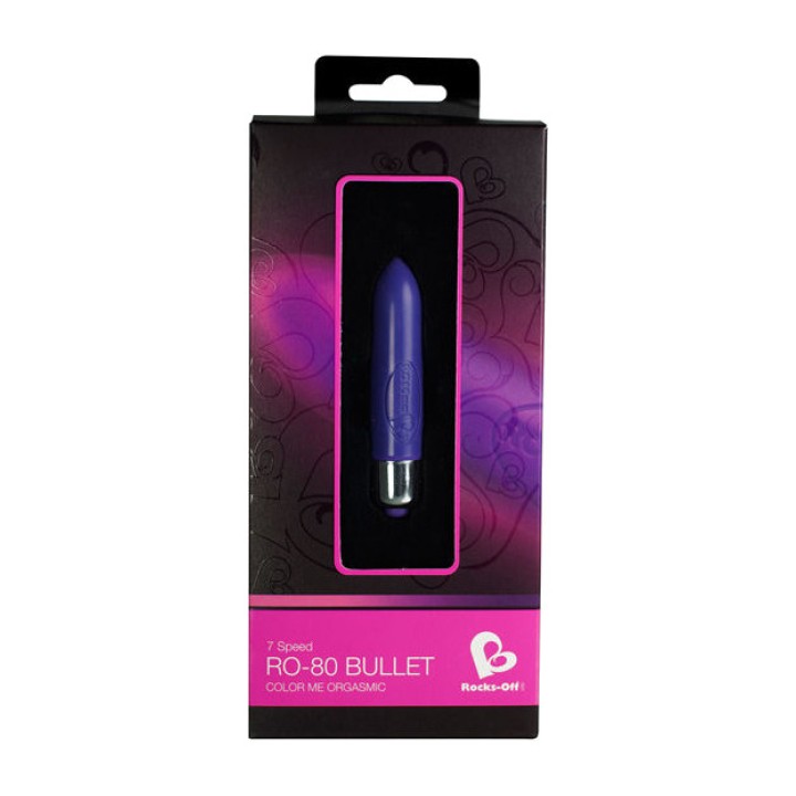 ROCKS-OFF 7-speed vibrating bullet with changing coloured