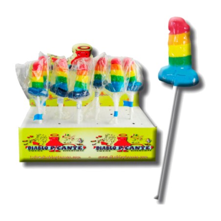 sucette en gomme en forme de pénis pito-lgbt