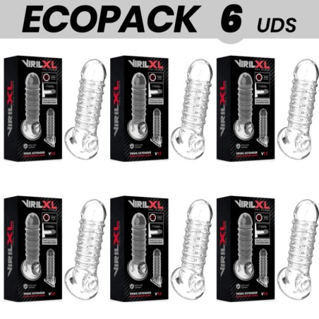 pack of 6 penis extensions and sleeves ecopack v15