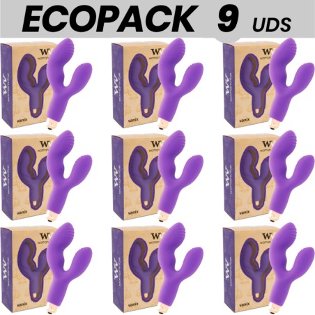 pack mit 6 stimulierenden silikonvibratoren ecopack vanix