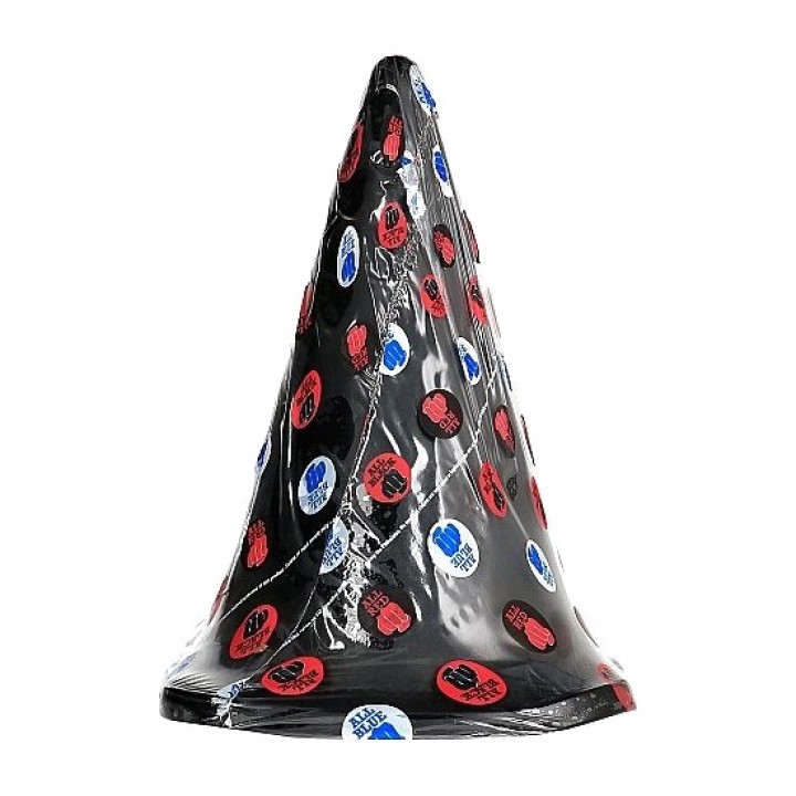 ALL BLACK Triangular anal plug 30 CM D-222838