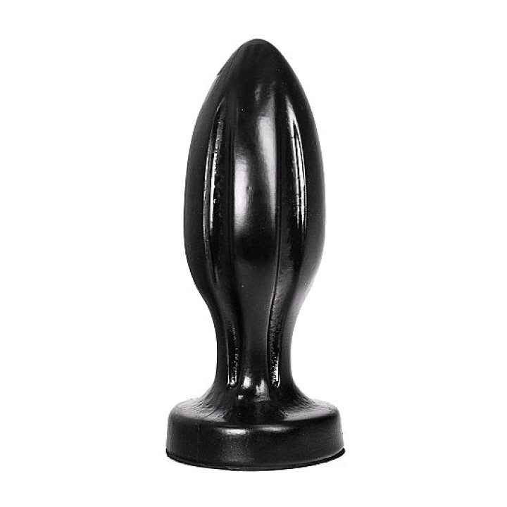 ALL BLACK Gerippter Analplug 21 CM D-222817