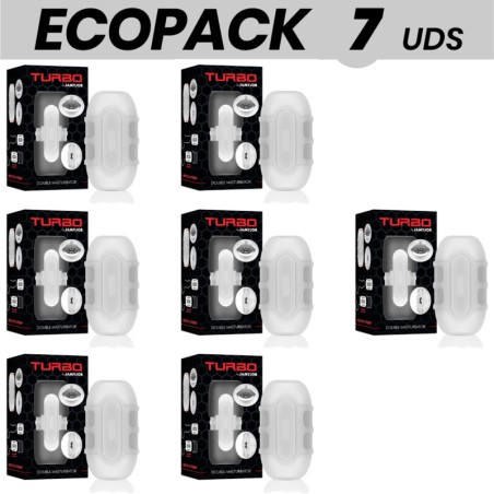pack de 7 masturbadores masculinos dobles ecopack turbo