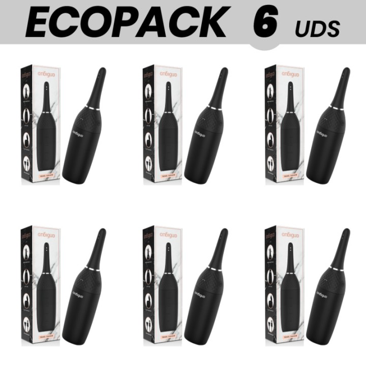 ANBIGUO Pack de 6 duchas anales automáticas 5 intensidades
