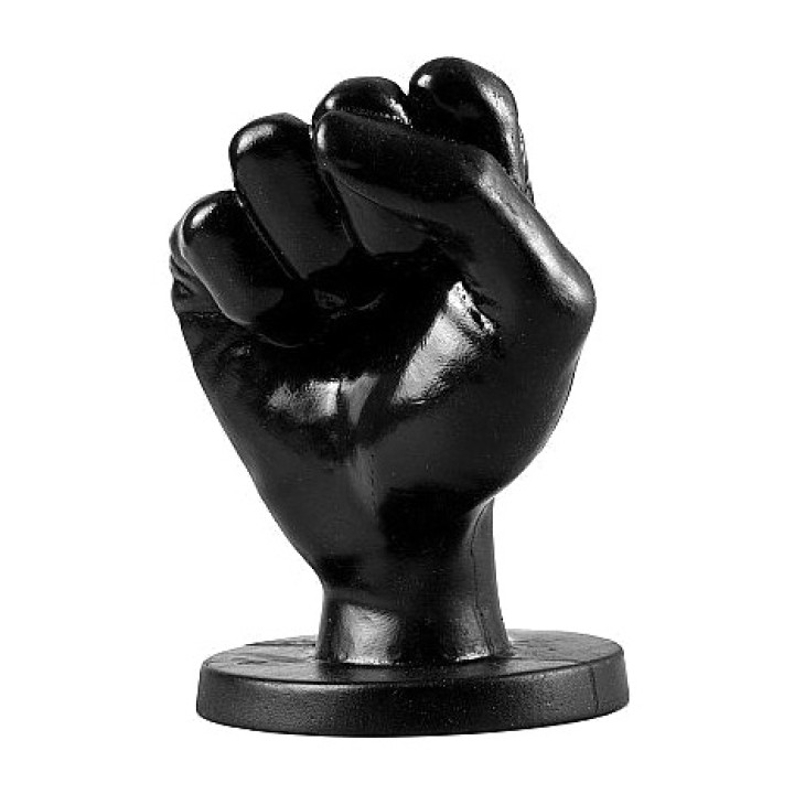 ALL BLACK Dildo anal con forma de puño 14 CM D-221854